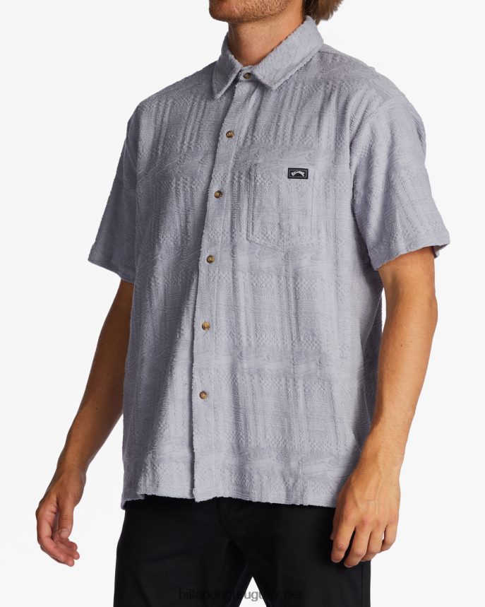 camisa mocasín de manga corta hombres gris violeta DR6844584 Billabong