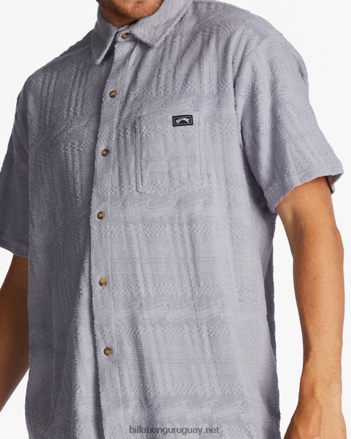 camisa mocasín de manga corta hombres gris violeta DR6844584 Billabong