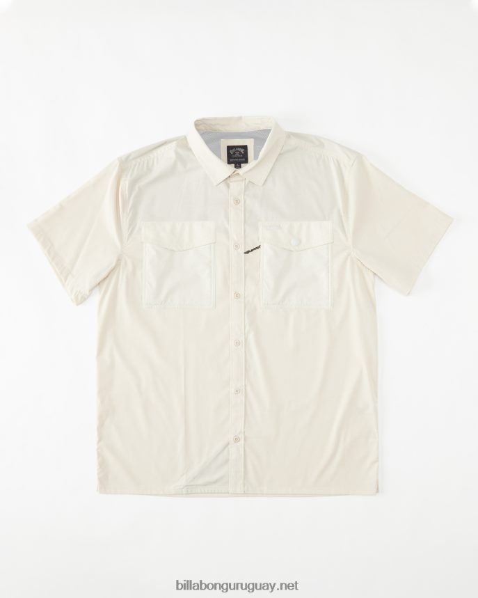 camiseta de manga corta a/div surftrek tech upf 50+ hombres chino DR6844489 Billabong