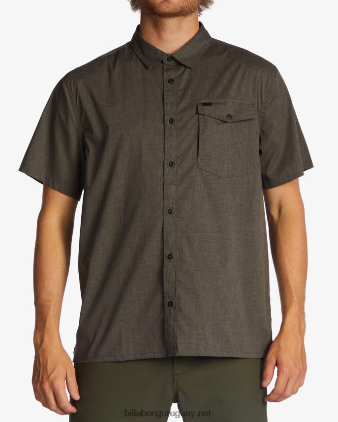 camiseta de manga corta a/div surftrek tech upf 50+ hombres estaño DR6844487 Billabong