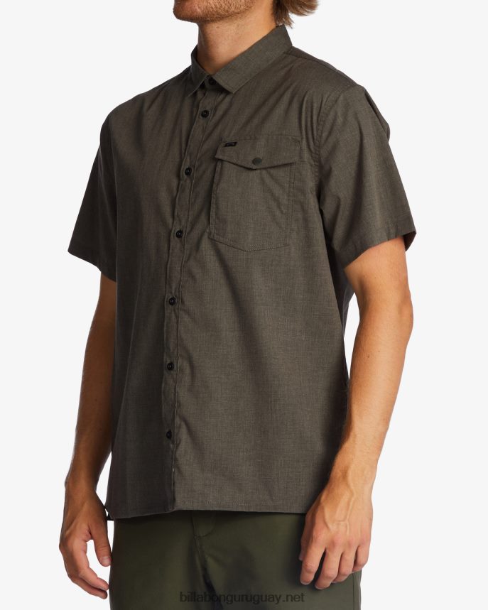 camiseta de manga corta a/div surftrek tech upf 50+ hombres estaño DR6844487 Billabong