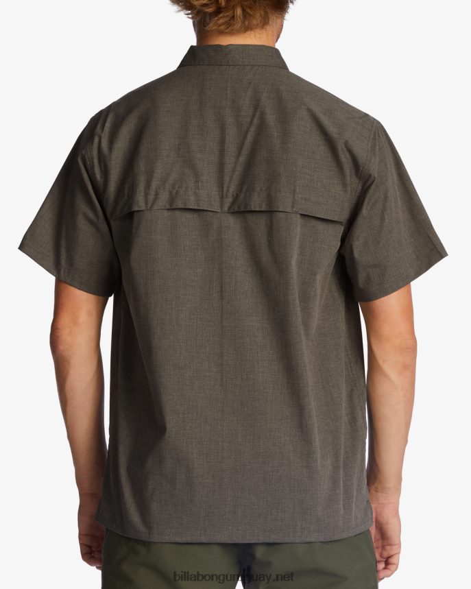 camiseta de manga corta a/div surftrek tech upf 50+ hombres estaño DR6844487 Billabong