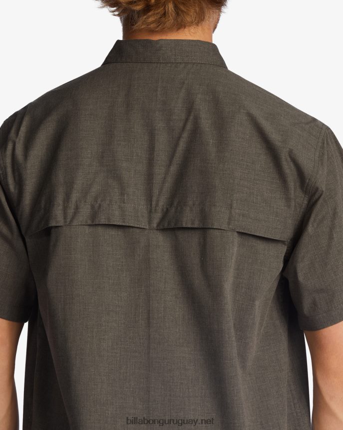 camiseta de manga corta a/div surftrek tech upf 50+ hombres estaño DR6844487 Billabong