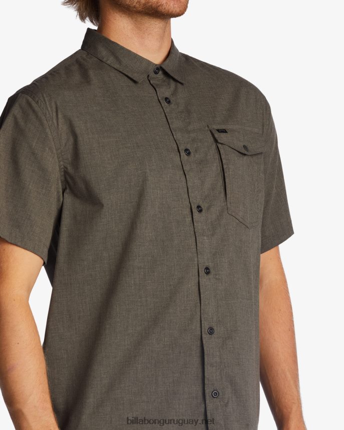 camiseta de manga corta a/div surftrek tech upf 50+ hombres estaño DR6844487 Billabong