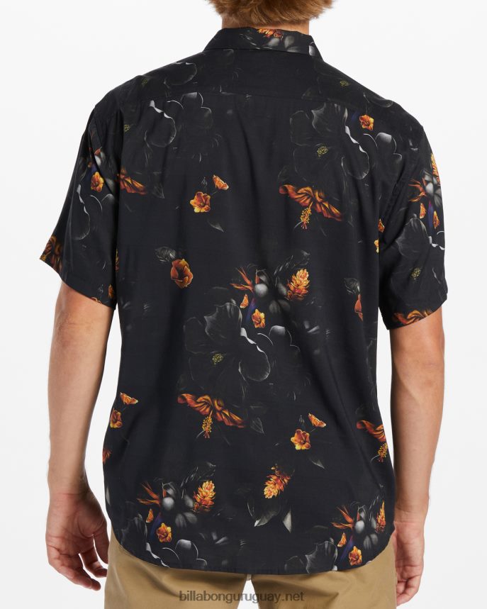 kamea domingos camisa de manga corta hombres negro DR6844658 Billabong