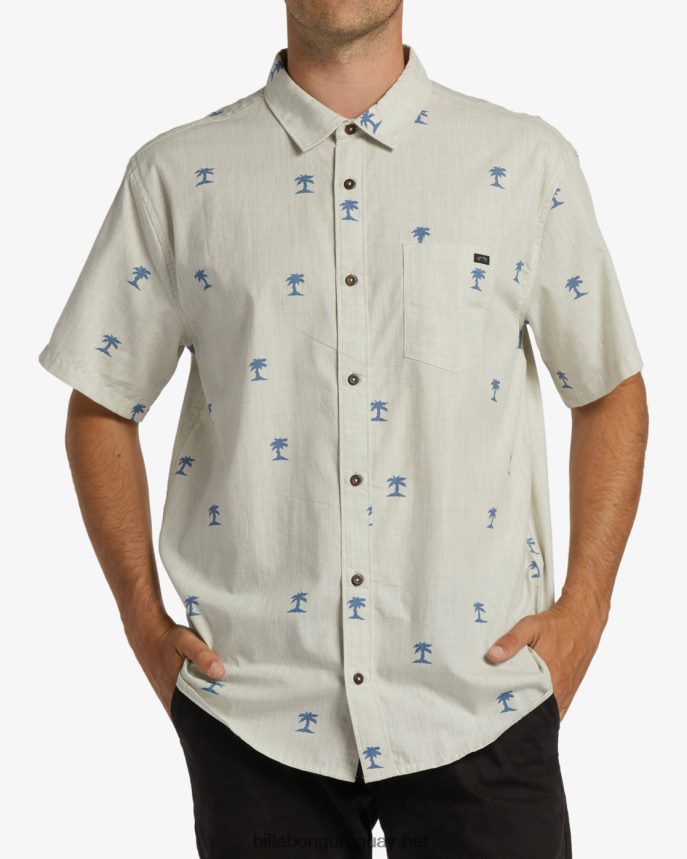 mini camisa de manga corta de los domingos hombres avena DR6844372 Billabong