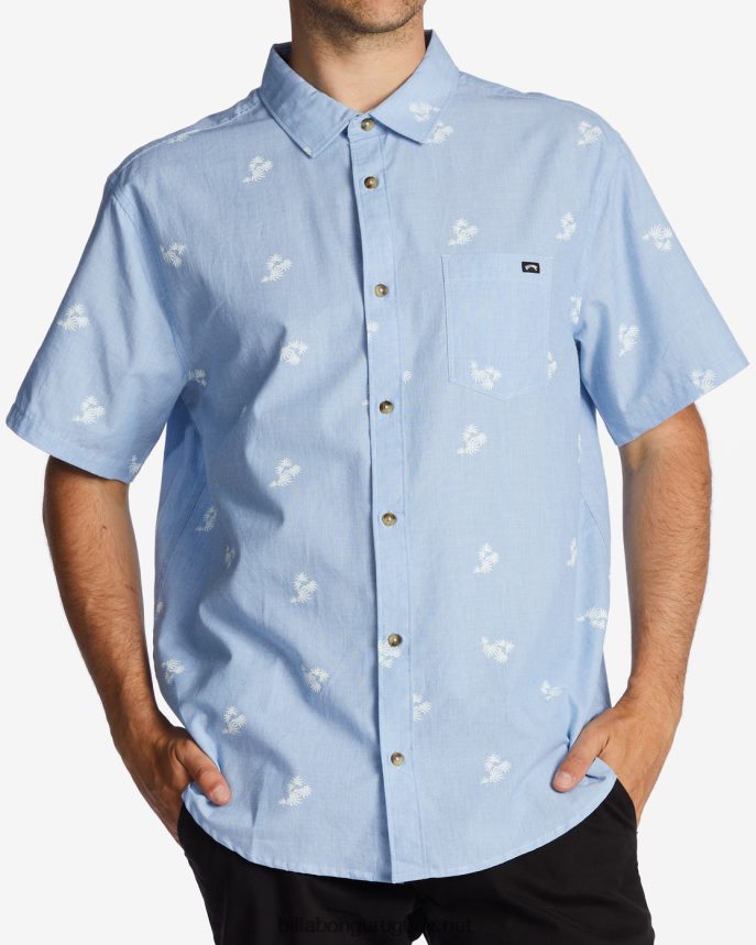 mini camisa de manga corta de los domingos hombres azul claro DR6844556 Billabong