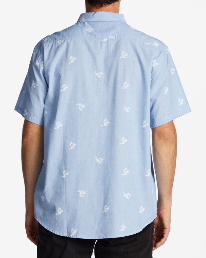 mini camisa de manga corta de los domingos hombres azul claro DR6844556 Billabong