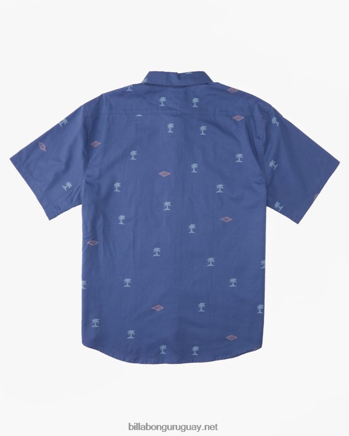 mini camisa de manga corta de los domingos hombres azul polvoriento DR6844343 Billabong