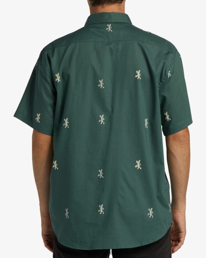 mini camisa de manga corta de los domingos hombres ciprés DR6844399 Billabong