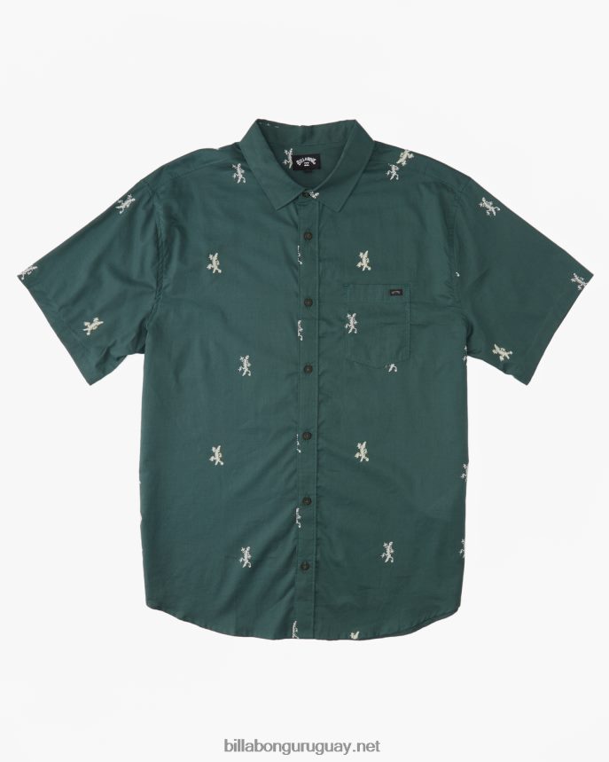 mini camisa de manga corta de los domingos hombres ciprés DR6844399 Billabong