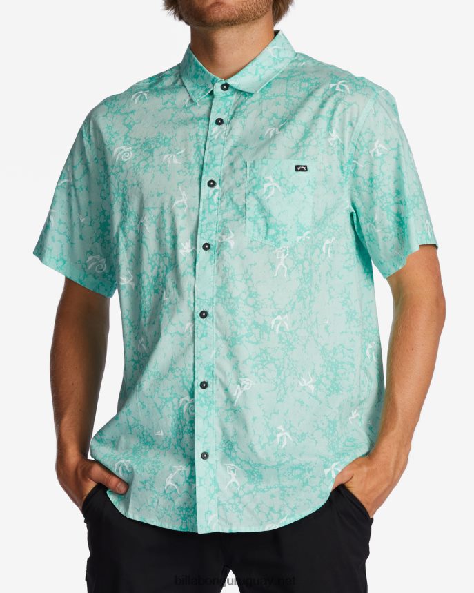 mini camisa de manga corta de los domingos hombres menta DR6844665 Billabong