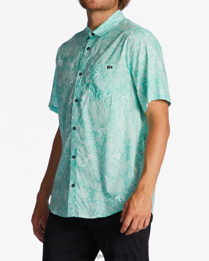 mini camisa de manga corta de los domingos hombres menta DR6844665 Billabong