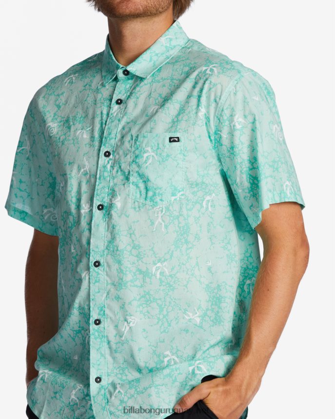 mini camisa de manga corta de los domingos hombres menta DR6844665 Billabong