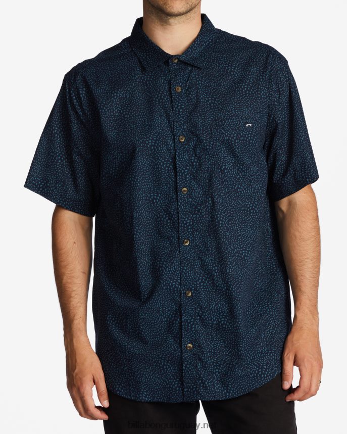 mini camisa de manga corta de los domingos hombres índigo DR6844574 Billabong