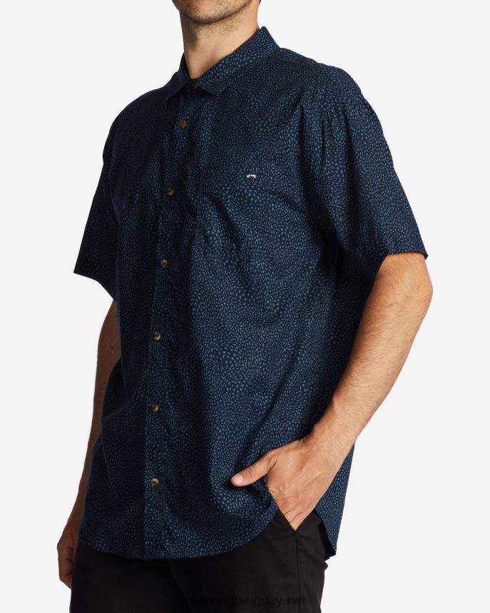 mini camisa de manga corta de los domingos hombres índigo DR6844574 Billabong