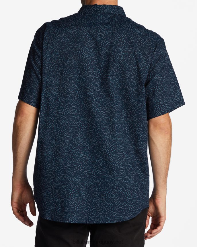 mini camisa de manga corta de los domingos hombres índigo DR6844574 Billabong