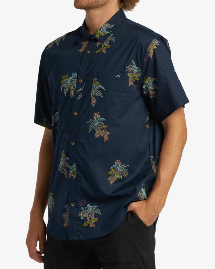 mini camisa de manga corta de los domingos hombres noche DR6844375 Billabong