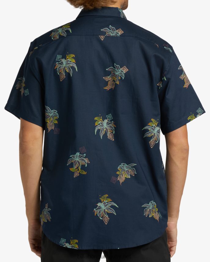 mini camisa de manga corta de los domingos hombres noche DR6844375 Billabong