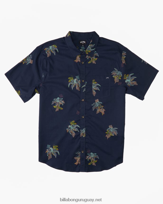 mini camisa de manga corta de los domingos hombres noche DR6844375 Billabong