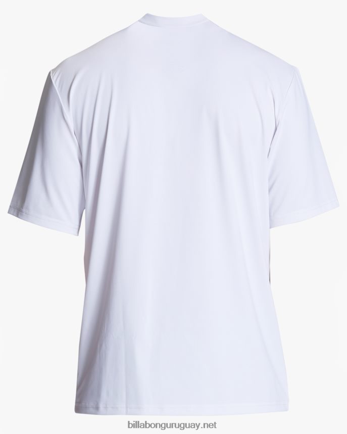 camiseta de surf de manga corta upf 50+ de ajuste holgado con malla de arco hombres blanco DR6844324 Billabong