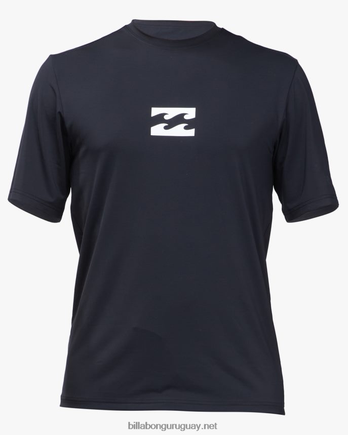 camiseta de surf de manga corta upf 50+ de ajuste holgado para todo el día hombres negro DR6844287 Billabong