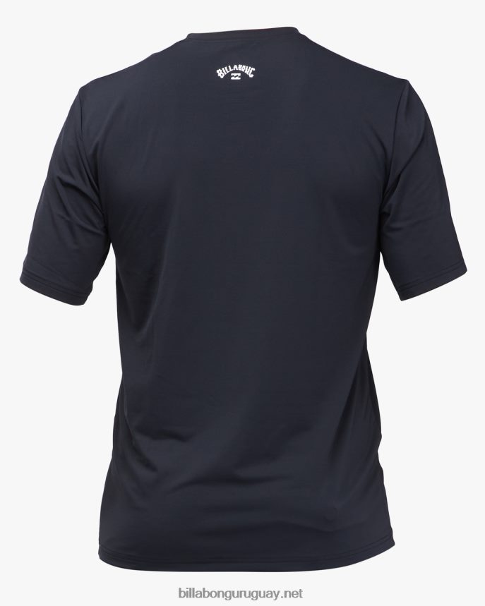camiseta de surf de manga corta upf 50+ de ajuste holgado para todo el día hombres negro DR6844287 Billabong