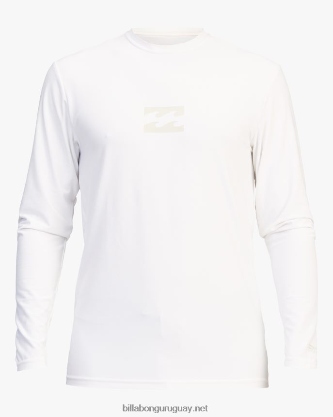 playera de surf de manga larga con ajuste holgado para todo el día hombres blanco DR6844308 Billabong