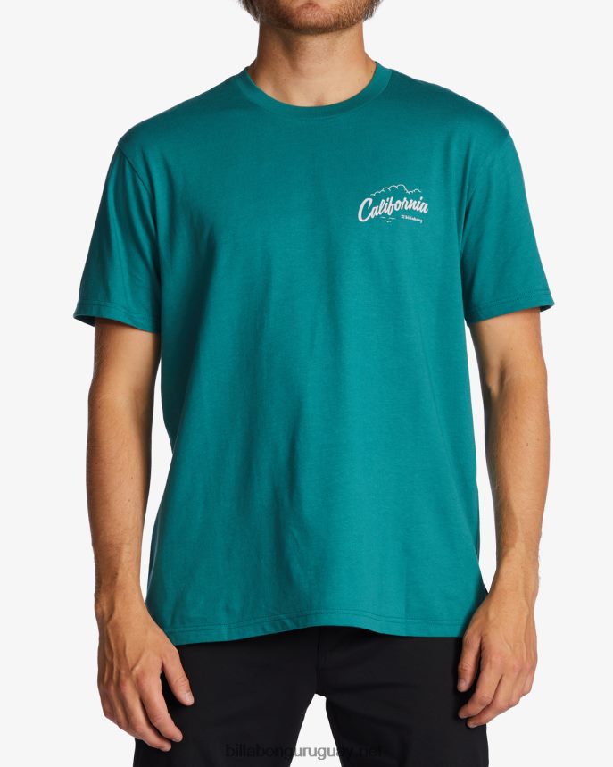 ca camiseta de bienvenida hombres verde azulado DR6844434 Billabong