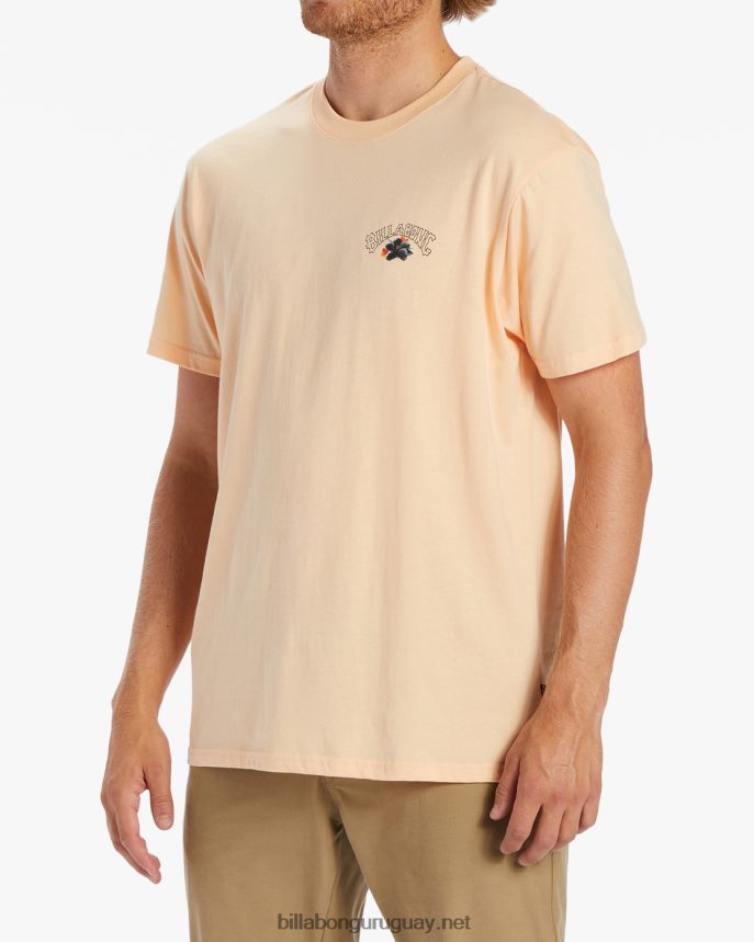 camiseta arco de lava kamea hombres melón polvoriento DR6844499 Billabong