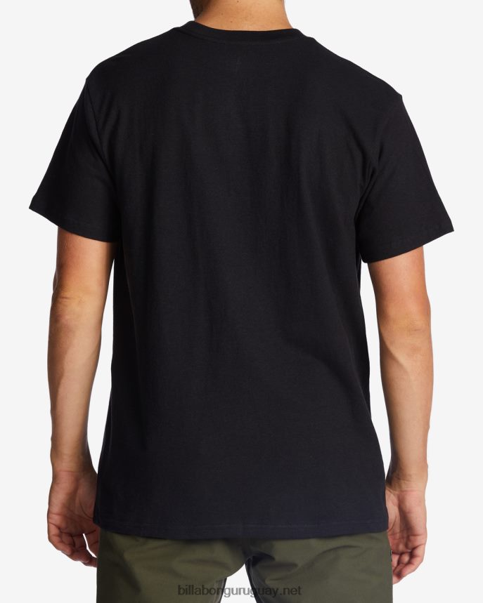camiseta con bolsillo de cáñamo hombres negro lavado DR6844467 Billabong