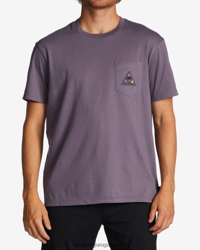 camiseta con bolsillo troppo hombres neblina púrpura DR6844601 Billabong