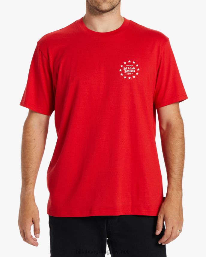 camiseta con lentejuelas de estrellas hombres rojo DR6844430 Billabong
