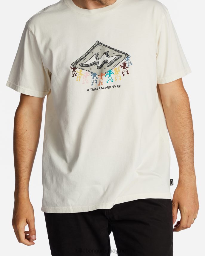 camiseta con motivo de diamantes hombres blanquecino DR6844604 Billabong