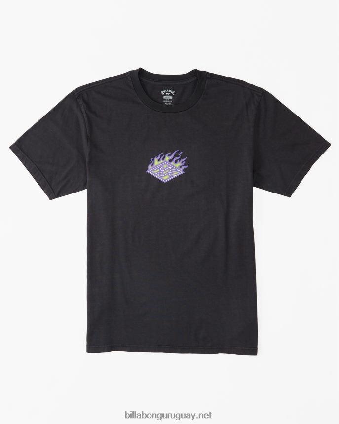 camiseta con motivo de diamantes hombres negro lavado DR6844410 Billabong
