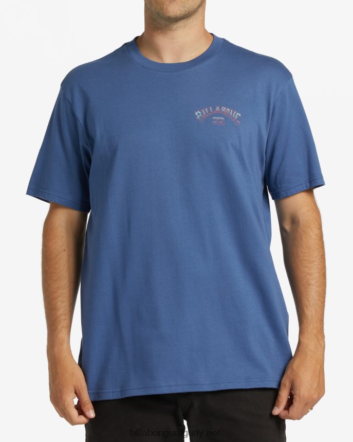 camiseta con relleno de arco hombres azul polvoriento DR6844316 Billabong