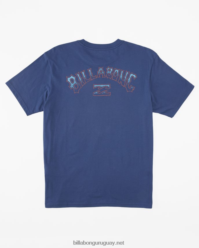 camiseta con relleno de arco hombres azul polvoriento DR6844316 Billabong