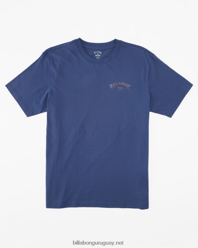 camiseta con relleno de arco hombres azul polvoriento DR6844316 Billabong