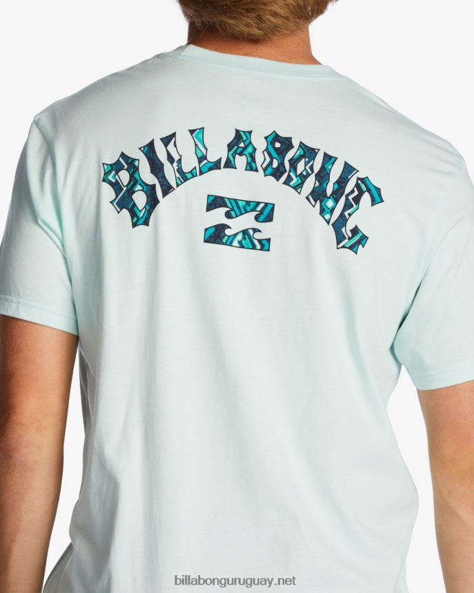 camiseta con relleno de arco hombres cristal marino DR6844523 Billabong