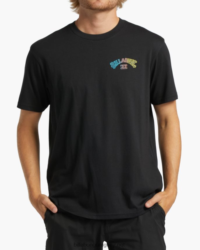 camiseta con relleno de arco hombres negro DR6844306 Billabong