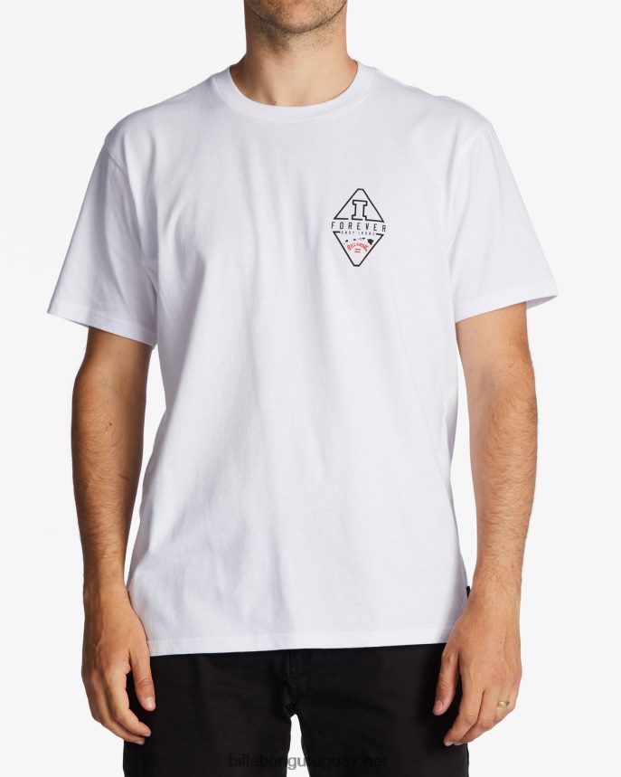 camiseta de manga corta con diamante de andy irons hombres blanco DR6844626 Billabong