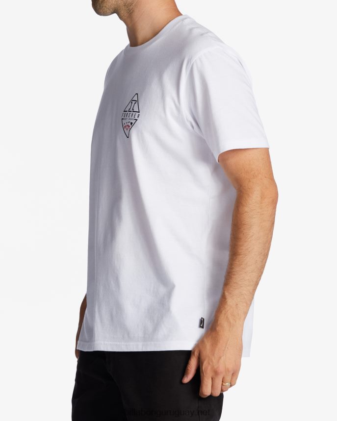 camiseta de manga corta con diamante de andy irons hombres blanco DR6844626 Billabong