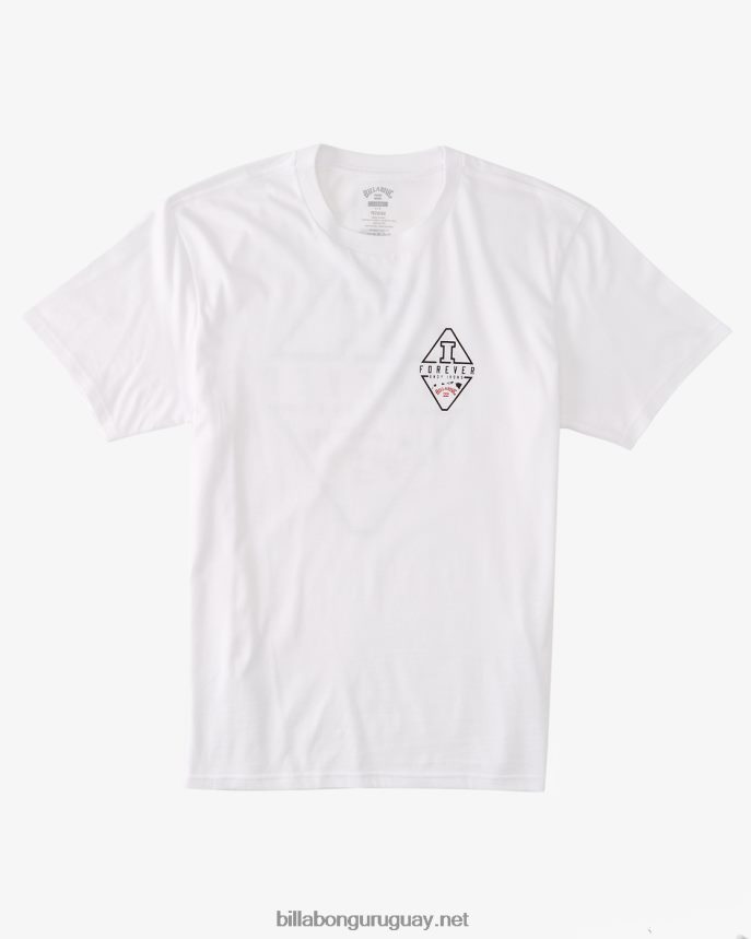 camiseta de manga corta con diamante de andy irons hombres blanco DR6844626 Billabong