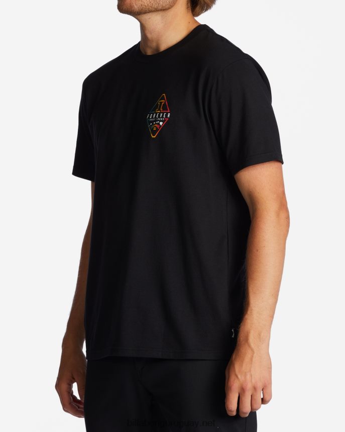 camiseta de manga corta con diamante de andy irons hombres negro DR6844655 Billabong