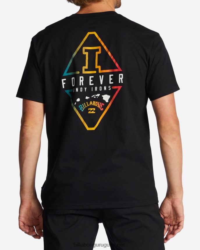 camiseta de manga corta con diamante de andy irons hombres negro DR6844655 Billabong