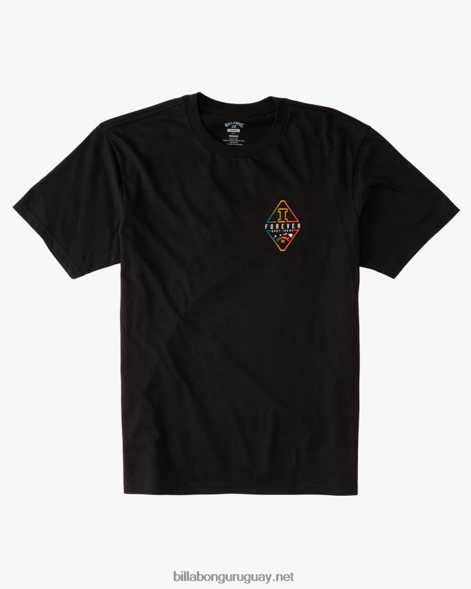 camiseta de manga corta con diamante de andy irons hombres negro DR6844655 Billabong