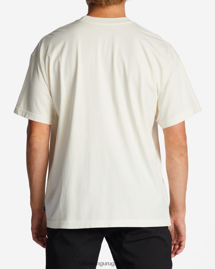 camiseta de manga corta con efecto lavado en la espalda og hombres blanquecino DR6844355 Billabong