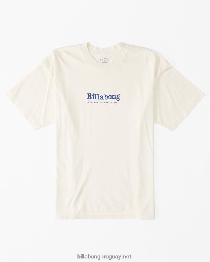 camiseta de manga corta con efecto lavado en la espalda og hombres blanquecino DR6844355 Billabong