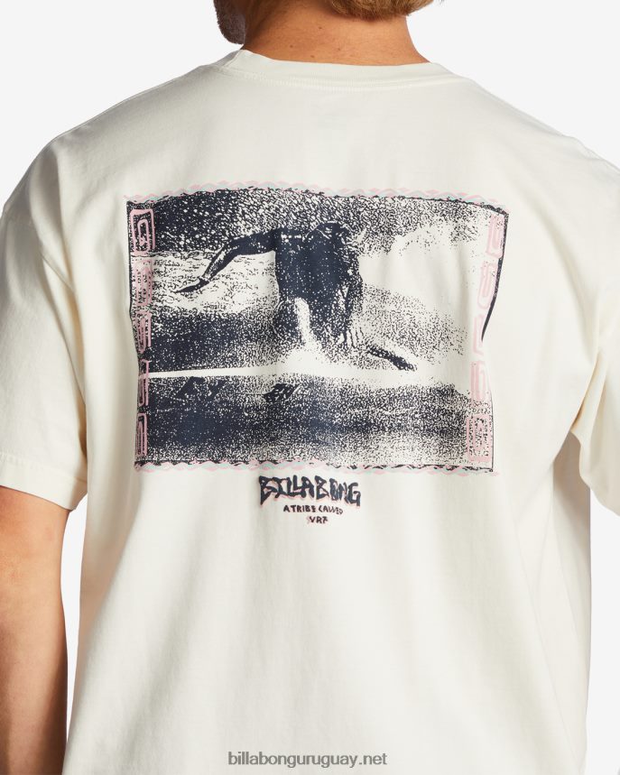 camiseta de manga corta con estampado de colisión og hombres blanquecino DR6844557 Billabong