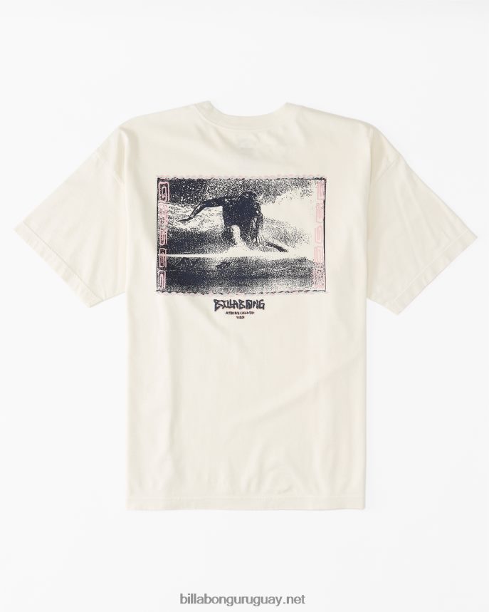 camiseta de manga corta con estampado de colisión og hombres blanquecino DR6844557 Billabong